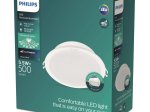 Montuojamas šviestuvas panelė PHILIPS Meson, įleidžiama, LED 5,5 W, 3000 K, 500 lm, apvali, baltos sp., 95 mm skersmens