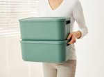 Daiktadėžė ROTHO Albula, 12 l, su dangčiu, žalsvos sp.