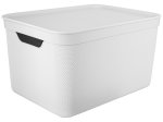 Daiktadėžė ROTHO Jive, 16 l, su dangčiu, baltos sp.