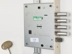Įleidžiama spyna MOTTURA 52.771, dešininė, 5 raktai