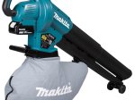 Akumuliatorinis pūstuvas - siurblys MAKITA DUB187T002, 18 V, maks. oro srautas 4,2 m³/min, bešepetėlis variklis, svoris 3,7 kg, 25 l maišas, komplekte 5,0 Ah akumuliatorius ir DC18RC pakrovėjas