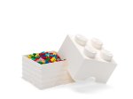 Daiktadėžė kaladėlė LEGO, 25 x 18 x 25 cm, baltos sp.