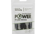 Įkrovimo laidas SAMSUNG, 3A, Type-C, laido ilgis 1,8 m, komplekte 2 vnt., juodos sp.