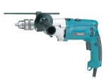 Smūginis gręžtuvas MAKITA HP2070, galia 1010 W, 0-1200/2900 min-1, 13 mm ranka užveržiamas griebtuvas, lagaminas