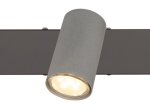 Kryptinis šviestuvas GLOBO Robby, GU10, 3 x 25W, 230V, pilkos sp., 410x100x120 mm