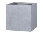 Keraminis lauko vazonas Grau Mini III, pilkos sp., 50 x 50 x 51 cm.