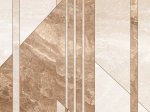 Dekoratyvinės keraminės plytelės KAI NAIROBI GEOMETRIC BEIGE 4988, 30 x 60 cm, 1,620 m2/dėž., spl. smėlio, ruda