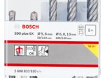 Grąžtų komplektas SDS-plus BOSCH, 5, 6, 6, 8, 10 mm