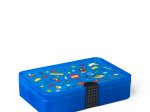 Daiktadėžė LEGO Iconic, su skyreliais, skaidrios mėlynos sp., 26,7 x 6,6 x 17,5 cm