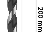 PRO HEX-5 grąžtas su šešiakampiu kotu, 5 x 100 x 150 mm