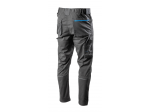Kelnės HOGERT WORKWEAR Wurnitz, 60% poliesteris, 38% medvilnė, 2% elastanas, pilka spalva, M (50) dydis, CE