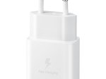 Telefono įkroviklis SAMSUNG, 15W, Type-C maitinimo adapteris, be kabelio, baltos sp., EP-T1510NWEGEU