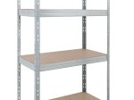Sandėliavimo lentyna AR SHELVING Garage Series Rivet M, metalinė, 4 lentynos, 180 x 120 x 45 cm