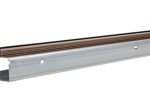Stumdomų durų bėgelis HETTICH TopLine2, prisukamas, cinkuotas, spl. ruda, 2 m, 1483