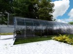 Šiltnamis KLASIKA Easy, 24 m2, 6 mm polikarbonatinė danga, 3 x 8 m, arkos formos