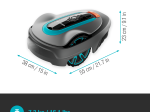 Robotas vejapjovė GARDENA Smart Sileno City 500, iki 500 m², 18 V / 2.1 Ah, įkalnė iki 35%, svoris 7 kg