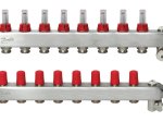 Grindinio šildymo kolektorius DANFOSS SSM-8F, 1", 8+8 žiedų, reguliuojamas, plieninis, 088U0758