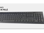 Kompiuterio klaviatūros ir pelės komplektas DELTACO Tb-114-Lt, bevielė klaviatūra ir pelė, 105 klavišai, LT/EN kalbos, 2.4GHz USB Nano imtuvas, juodos sp.