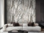 PVC sienų lipdukas WAKSLINE, CST012, Invisible brown grey marmuras, 600x300x2 mm, pak. 6 vnt.