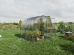 Šiltnamis BALTIC LT, 6 m2, 4 mm polikarbontinė danga, 3 x 2 m, arkos formos
