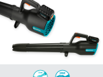 Akumuliatorinis lapų pūstuvas GARDENA Powerjet 18V P4A, Li-Ion 18V/ 2.5Ah, pūtimas iki 100 km/h, svoris 1.8 kg