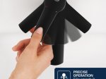 Praustuvo maišytuvas GROHE DICE, M dydis, su "push-up" dugno vožtuvu, matinis juodas, 1018332430