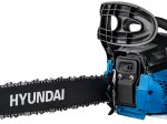 Benzininis grandininis pjūklas HYUNDAI X4118, variklis 41 cm3, 2,0 kW, pjovimo juosta 45 cm, svoris 4,5 kg