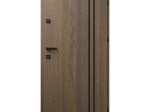 Metalinės lauko durys STALPRODUKT A6, kairinės,  tamsaus riešuto spalvos, 2075x964x55 mm