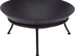 Laužavietė, skersmuo 57cm, aukštis 27cm, juodos spalvos