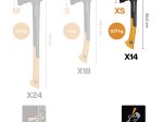 Universalus kirvis FISKARS X-series X14, XS, 1069102