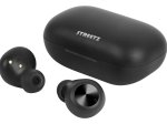 Įkraunamos belaidės ausinės STREETZ TWS-110, Bluetooth 5, įkrovimo dėklas 500 mAh, matinės juodos sp.
