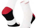 Kojinės LAHTI PRO, baltai raudona spalva, 3 poros, 39-42 dydis, CE