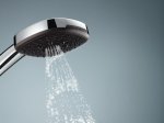 Dušo komplektas GROHE QUICKFIX VITALIO COMFORT 110, 3-srovių dušelis, stovas ir žarna, chromo spalva, klijuojamas arba prisukamas, 26096001