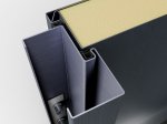 Metalinės lauko durys STALPRODUKT T51, kairinės, antracito spalvos, 2075x864x72 mm
