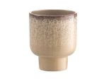 Kambarinis keraminis vazonas 4Living Oceana, smėlio sp., 14 x 14 x 16 cm.