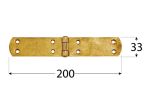 Lankstas DOMAX, ZF 200, geltona spalva, 200 x 33 x 2,5 mm, 8075