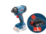 Akumuliatorinis smūginis veržliasukis BOSCH Professional, GDR 18V-160 Solo, maks. sukimo momentas 160 Nm, be akumuliatoriaus ir kroviklio, lagamine