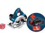 Akumuliatorinis diskinis pjūklas BOSCH Professional GKS 18V-LI, Solo, 18V, 165 mm, 060166H000, be akumuliatoriaus ir kroviklio