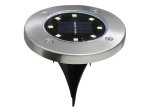 Lauko šviestuvas įsmeigiamas SUNLUX, su saulės elementais, IP44, 115x115x126 mm, veikimo laikas: 6-8 val., 8103