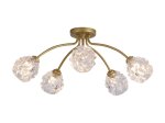 Pakabinamas šviestuvas SEARCHLIGHT Astral, G9, 5 x 33W, 230V, 600 x 600 x 240 mm, 11525-5GO