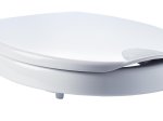 Klozeto dangtis-paaukštinimas RIDDER Top, 45 x 37 x 8,2 cm, apie 5 cm, baltas, lėtai nusileidžiantis, duroplastas, A0070700