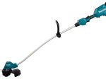 Akumuliatorinė žoliapjovė MAKITA DUR189RT, 18 V, pjovimo plotis 300 mm, svoris 3,6 kg, bešepetėlis variklis, 3-greičiai, kilpinė rankena, 5,0 Ah akumuliatorius ir pakrovėjas