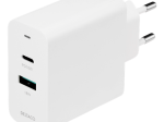 USB įkroviklis DELTACO Usbc-Ac138, 1 x USB-A, 1 x USB-C, PD, 36 W, baltos sp.