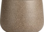 Lauko vazonas, rudos sp., taškuotas, 11 x 11 x 10 cm.