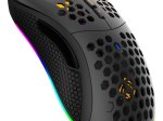 Belaidė žaidimų pelė DELTACO GAMING DM220, 70g svorio, RGB, SPCP6651, 400-6400 DPI, 1000 Hz, juodos sp., GAM-120