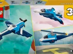 Konstruktorius LEGO Creator, orlaivis: lenktyninis lėktuvas