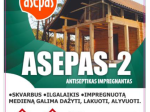 Antiseptikas lauko medienai ASEPAS, 3 l, saugo nuo grybų ir pelėsių, bei juos naikina