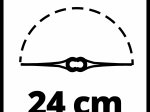 Akumuliatorinė žoliapjovė EINHELL GE-CT 18 Li Kit, 18 V, pjovimo plotis (plastikinis peilis) 24 cm, svoris 2,65 kg, teleskopinis kotas, kilpinė rankena, 2,5 Ah akumuliatorius ir pakrovėjas