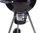 Anglies kepsninė BBQ, 54x55,5x94 cm, skersmuo 64cm, juoda, su ratukais