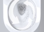 Klozetas GROHE Euro Ceramic, pastatomas, dvigubas nuleidimas 3/6 l, be nuplovimo lanko, įvadas iš apačios, su lėtai nusileidžiančiu dangčiu, 39462000